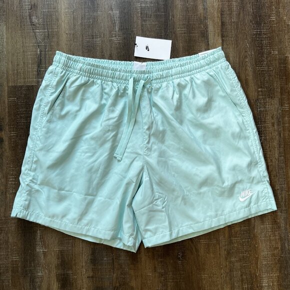 Nike Shorts XL Mens Sportwear Woven Lined Flow Mint Blue $50 - Picture 1 of 9